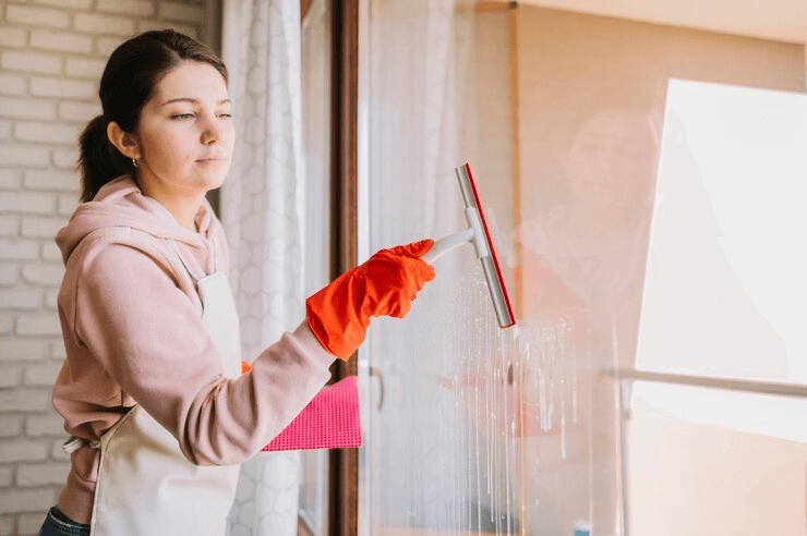 Post-renovation window cleaning