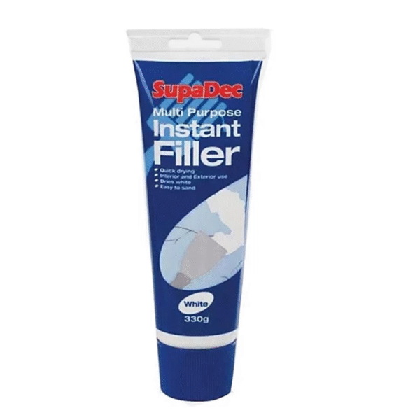 SupaDec Multi Purpose Instant Filler 330g - Ready Mixed Filler Interior & Exterior Use - Dries White - Easy Sanding, Smooth Finish